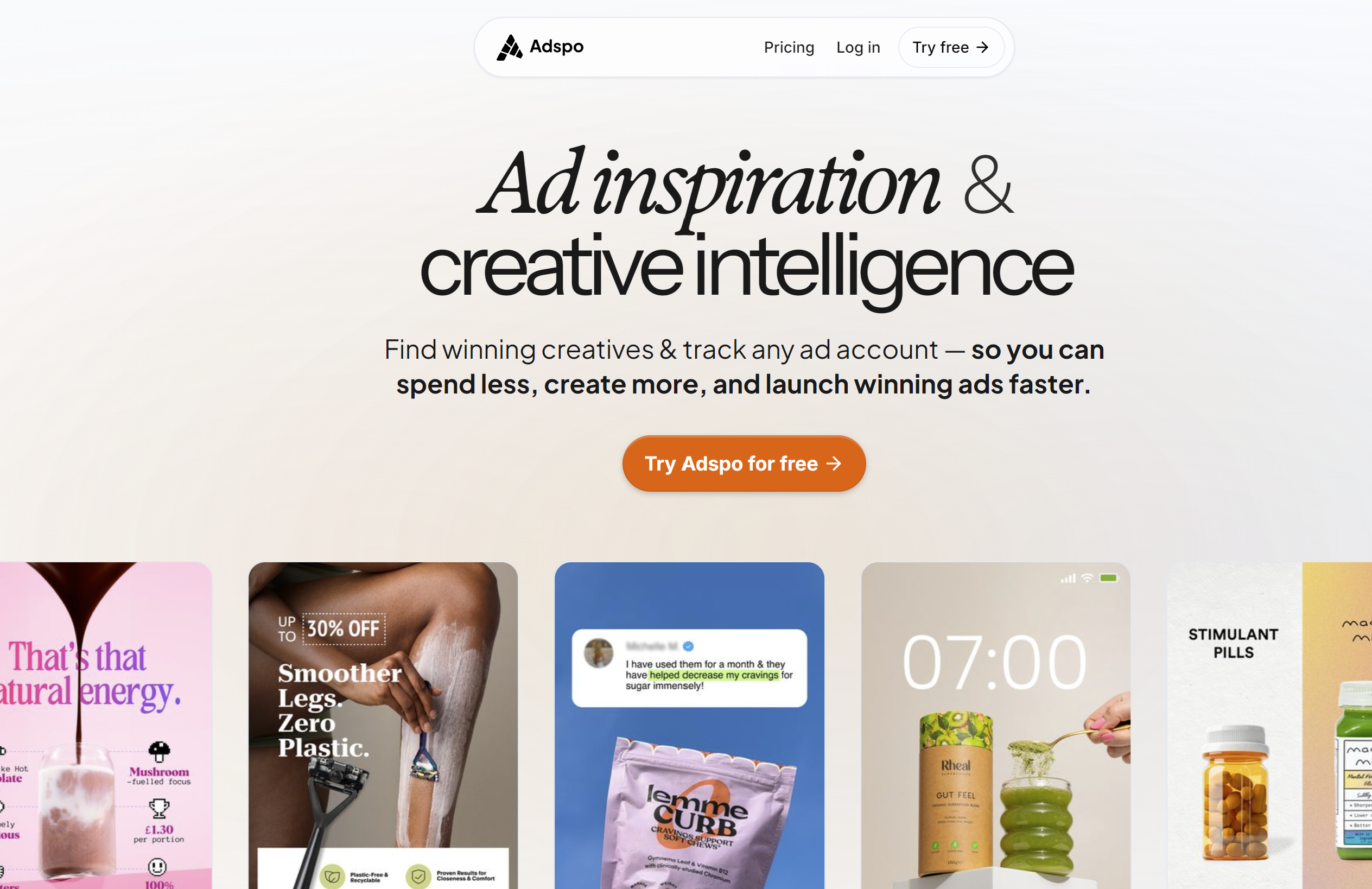 Homepage screenshot