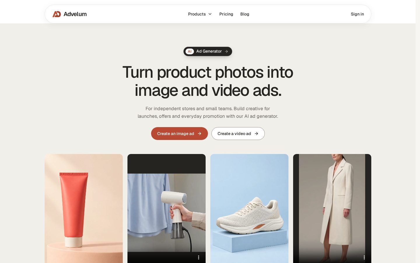Advelum Homepage