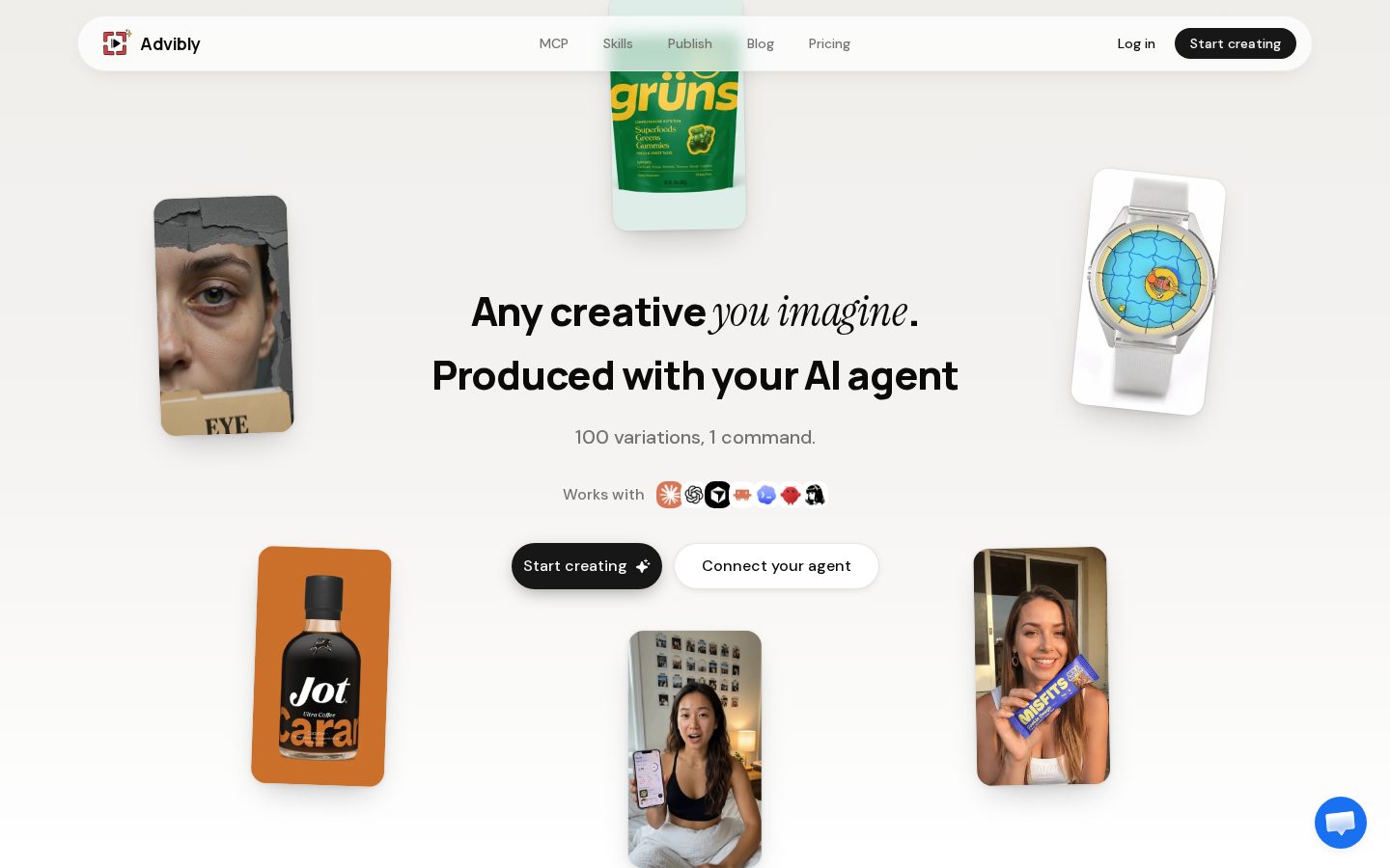 Advibly Homepage