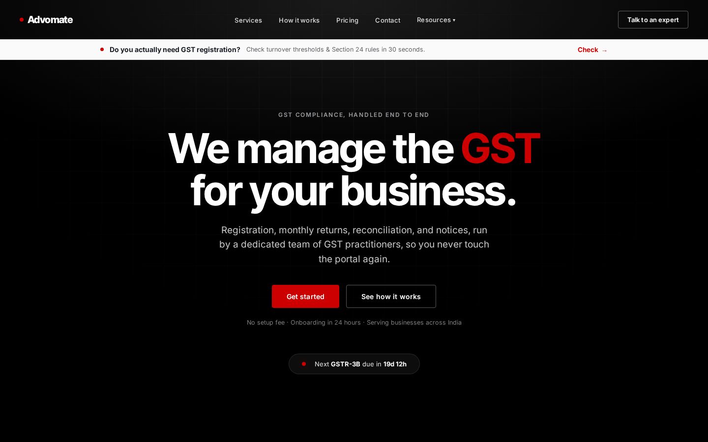 Advomate Homepage