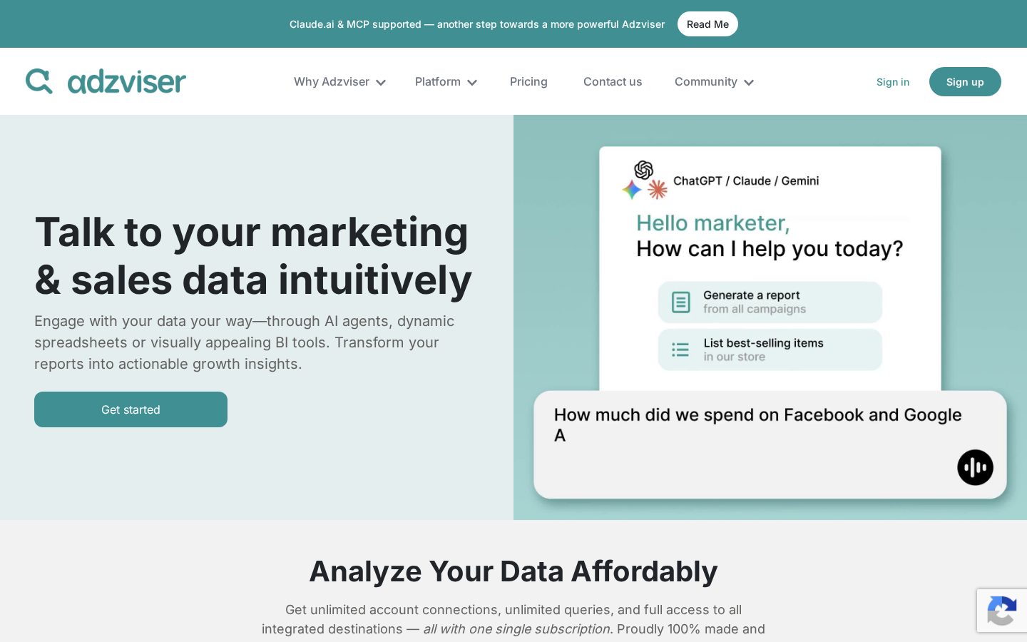 Adzviser Homepage