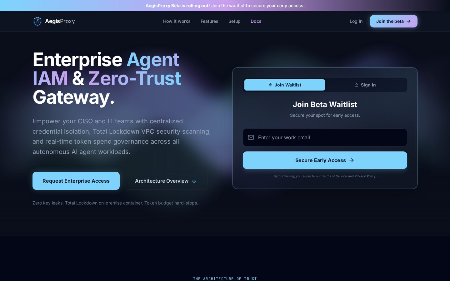 AegisProxy Homepage
