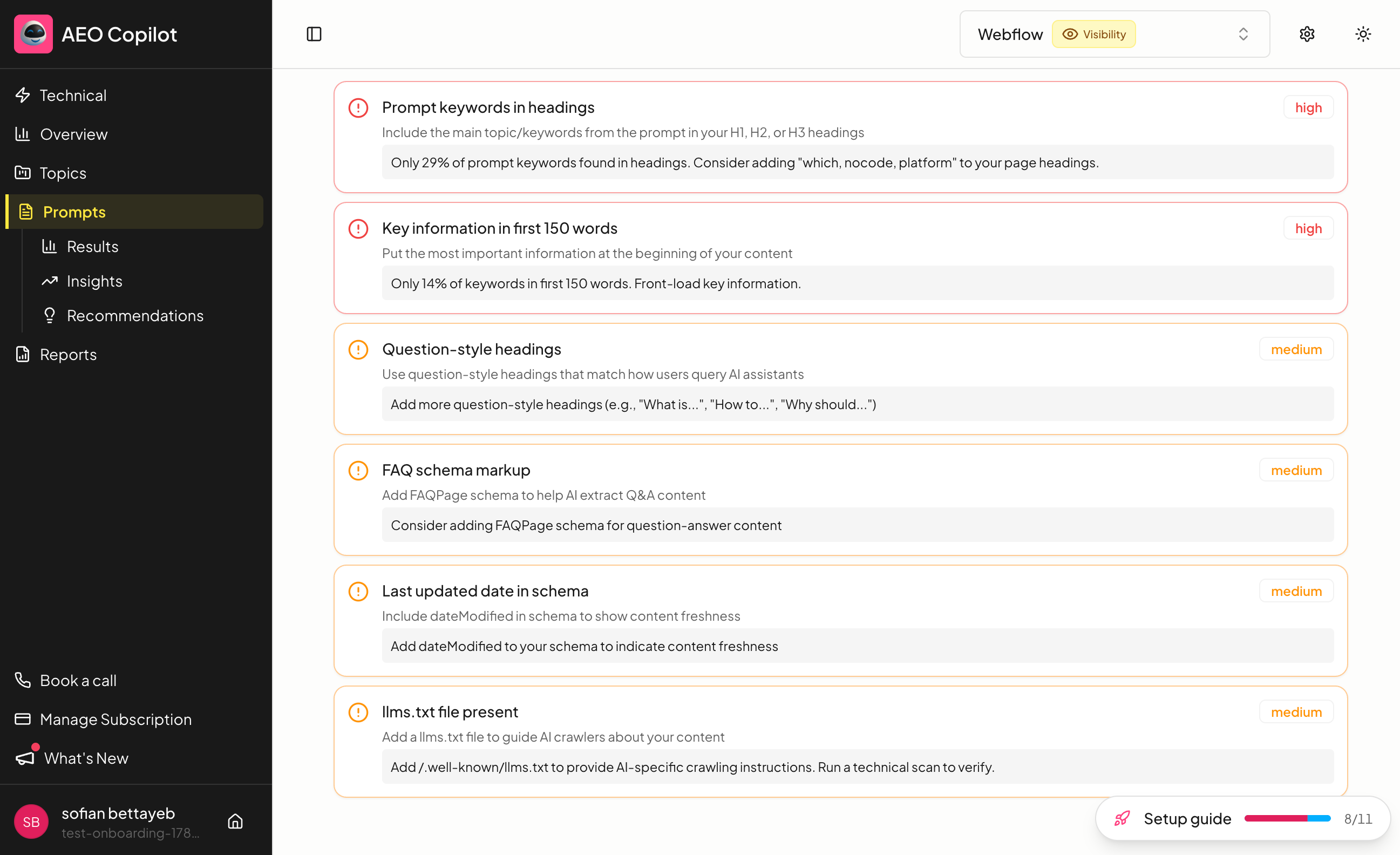 Recommendations