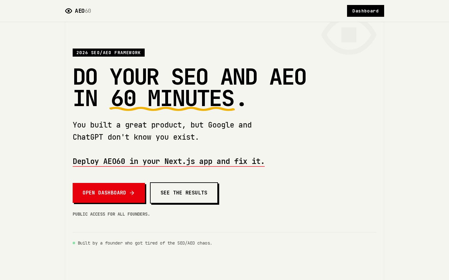 AEO60 Homepage