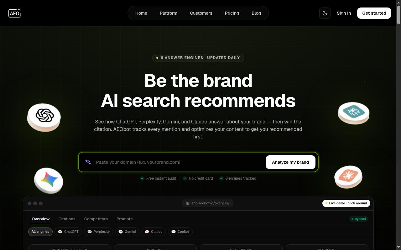 AEOBot Homepage