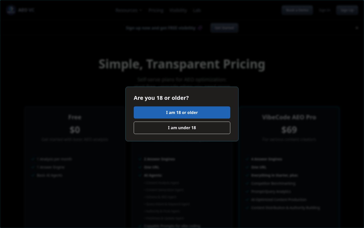 AEO.VC Pricing