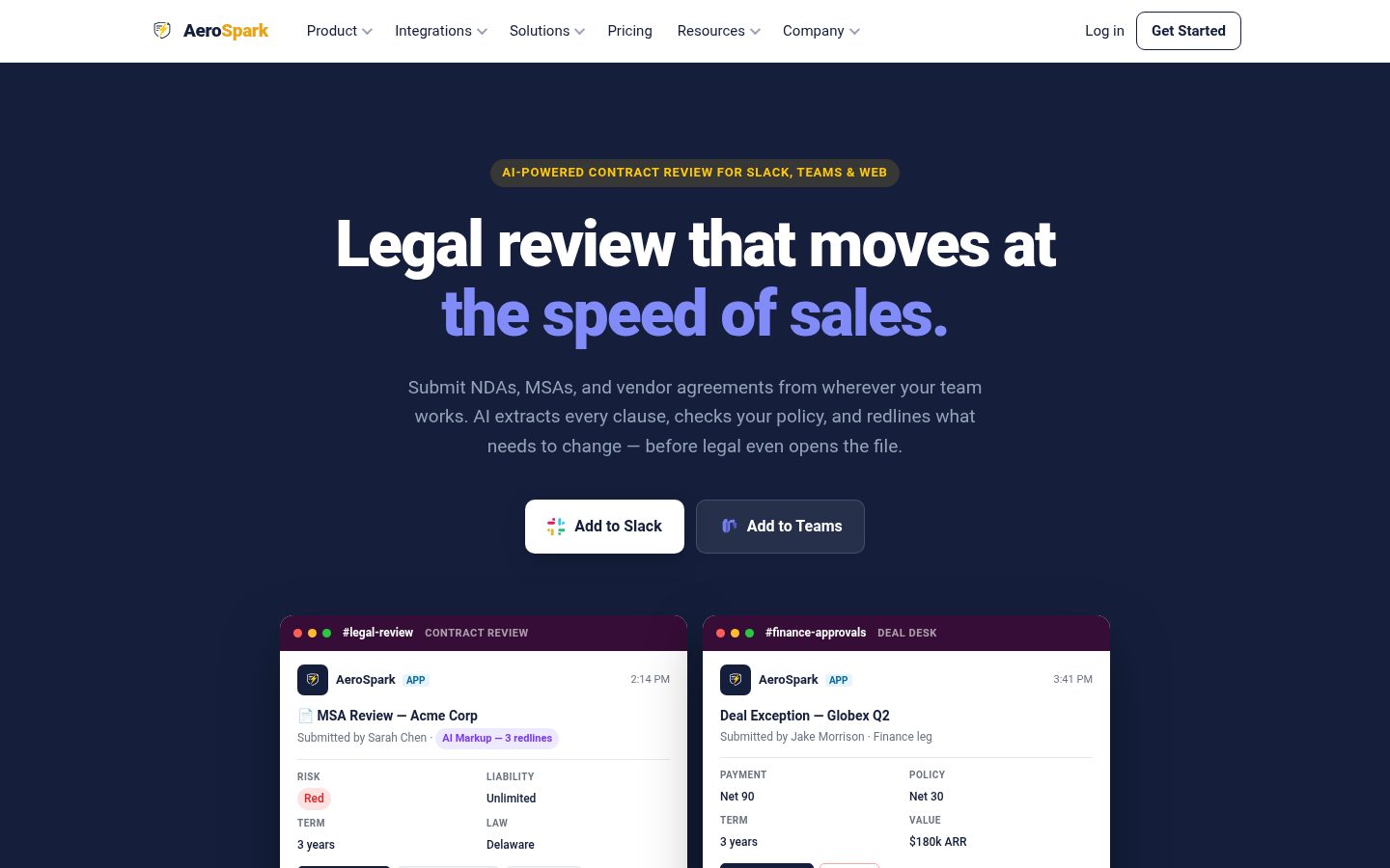 AeroSpark Homepage
