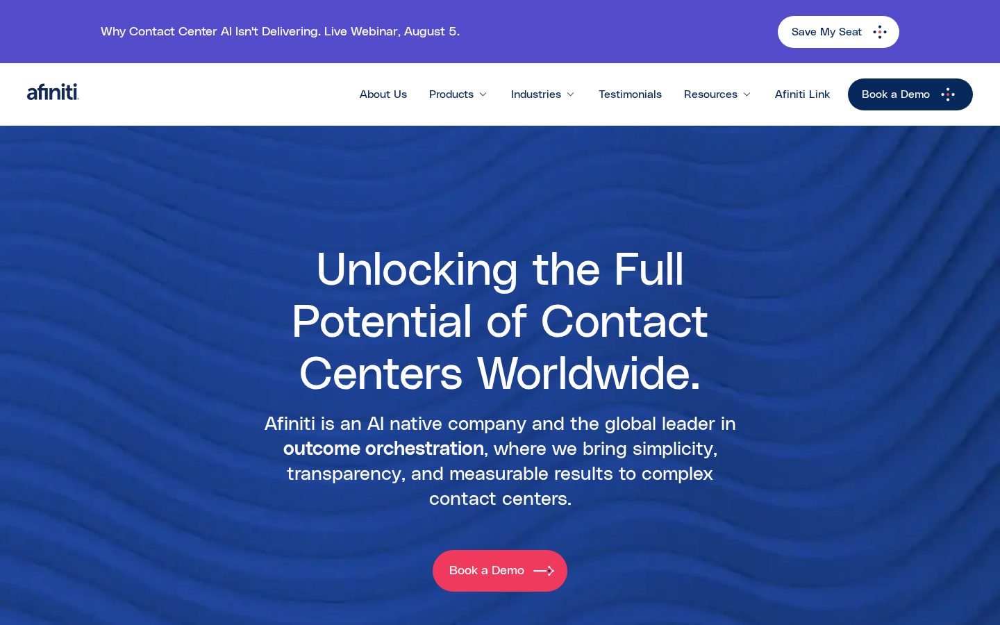 Afiniti Homepage