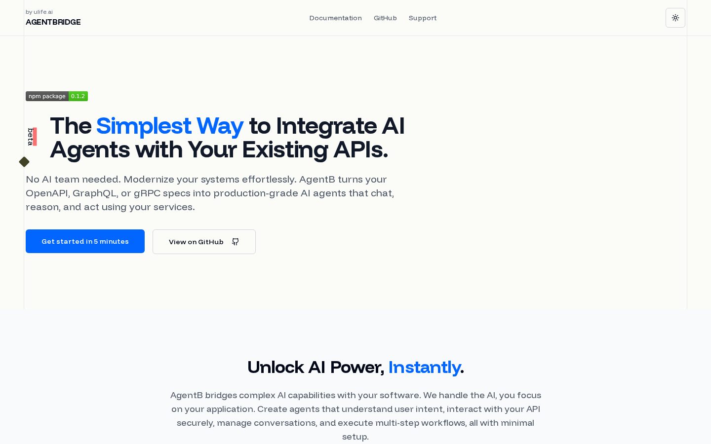 Agent B Homepage