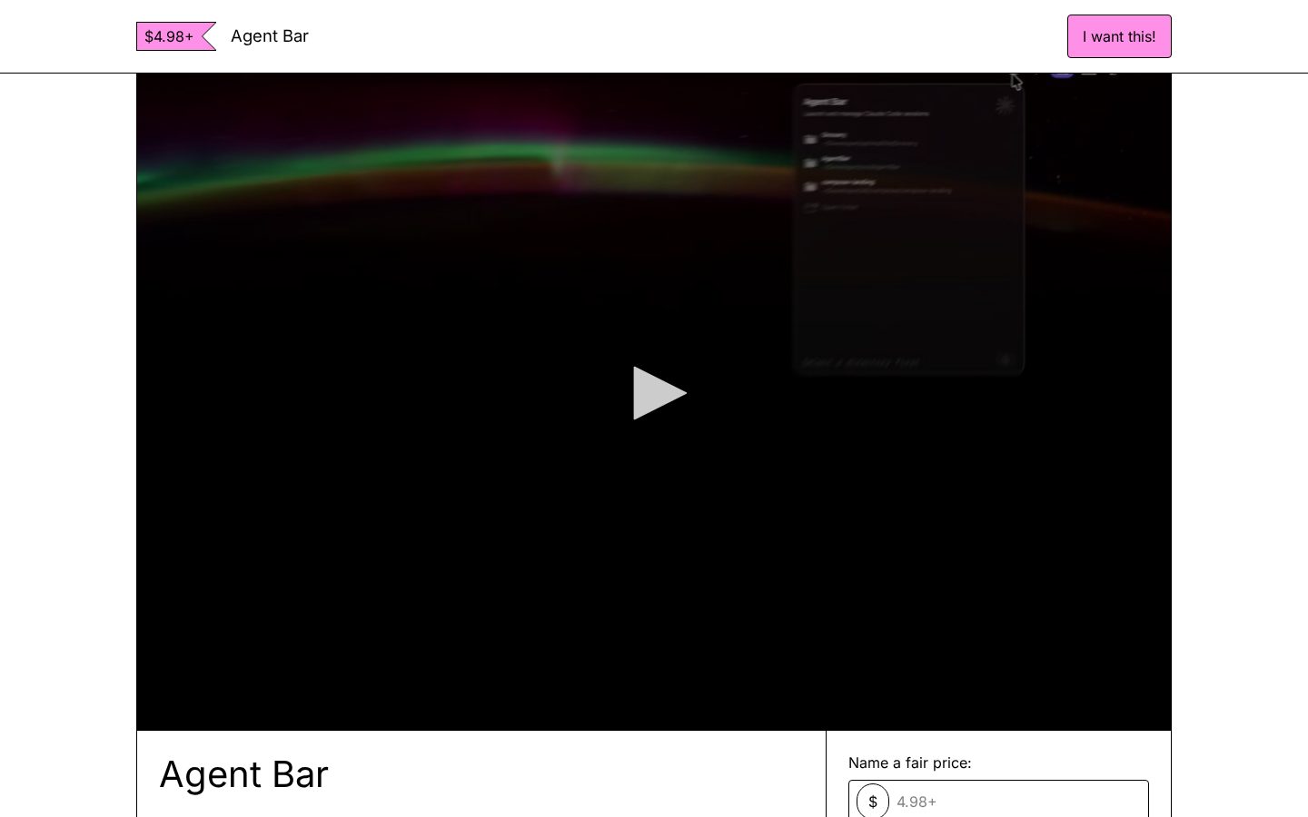 Agent Bar Homepage
