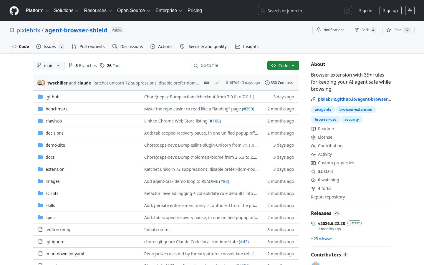 Agent Browser Shield Homepage
