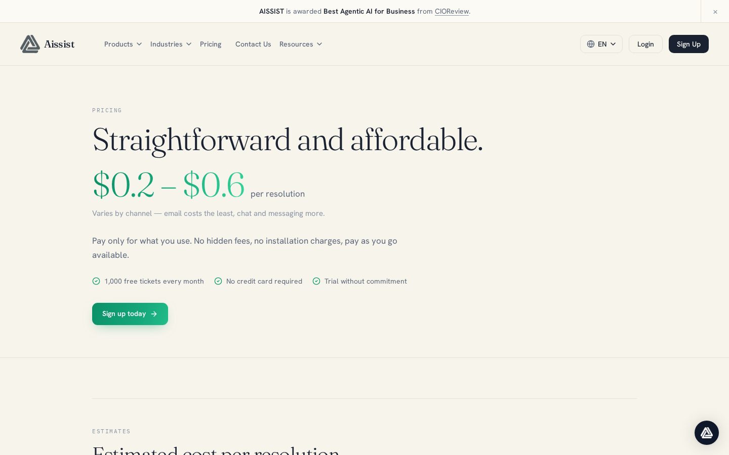 Agent Insight Pricing