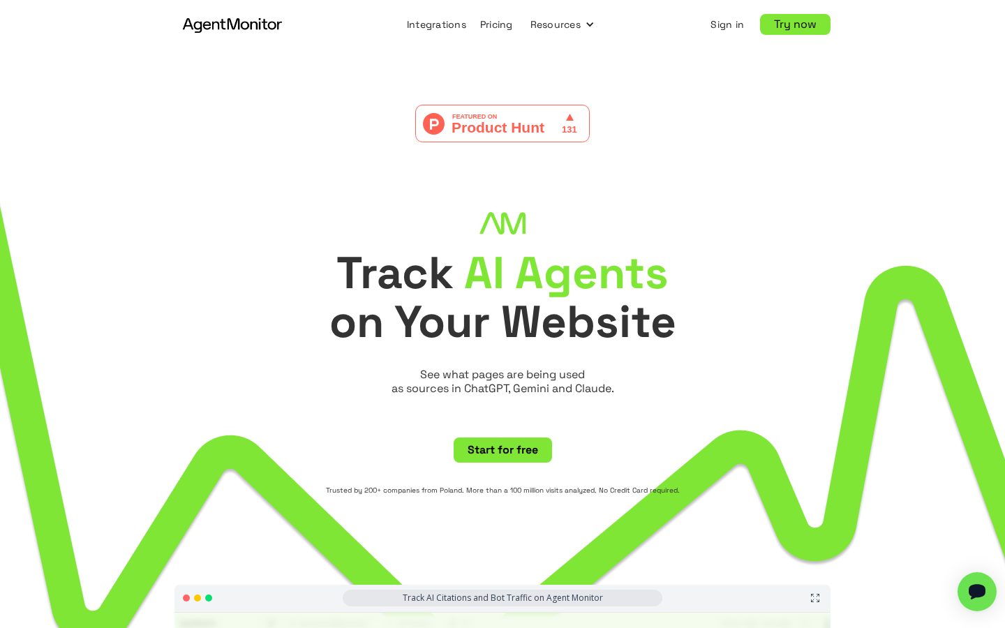 Agent Monitor Homepage