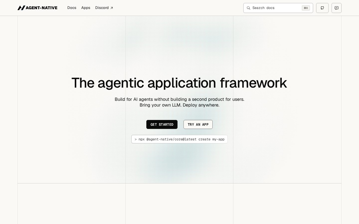 Agent-Native Homepage