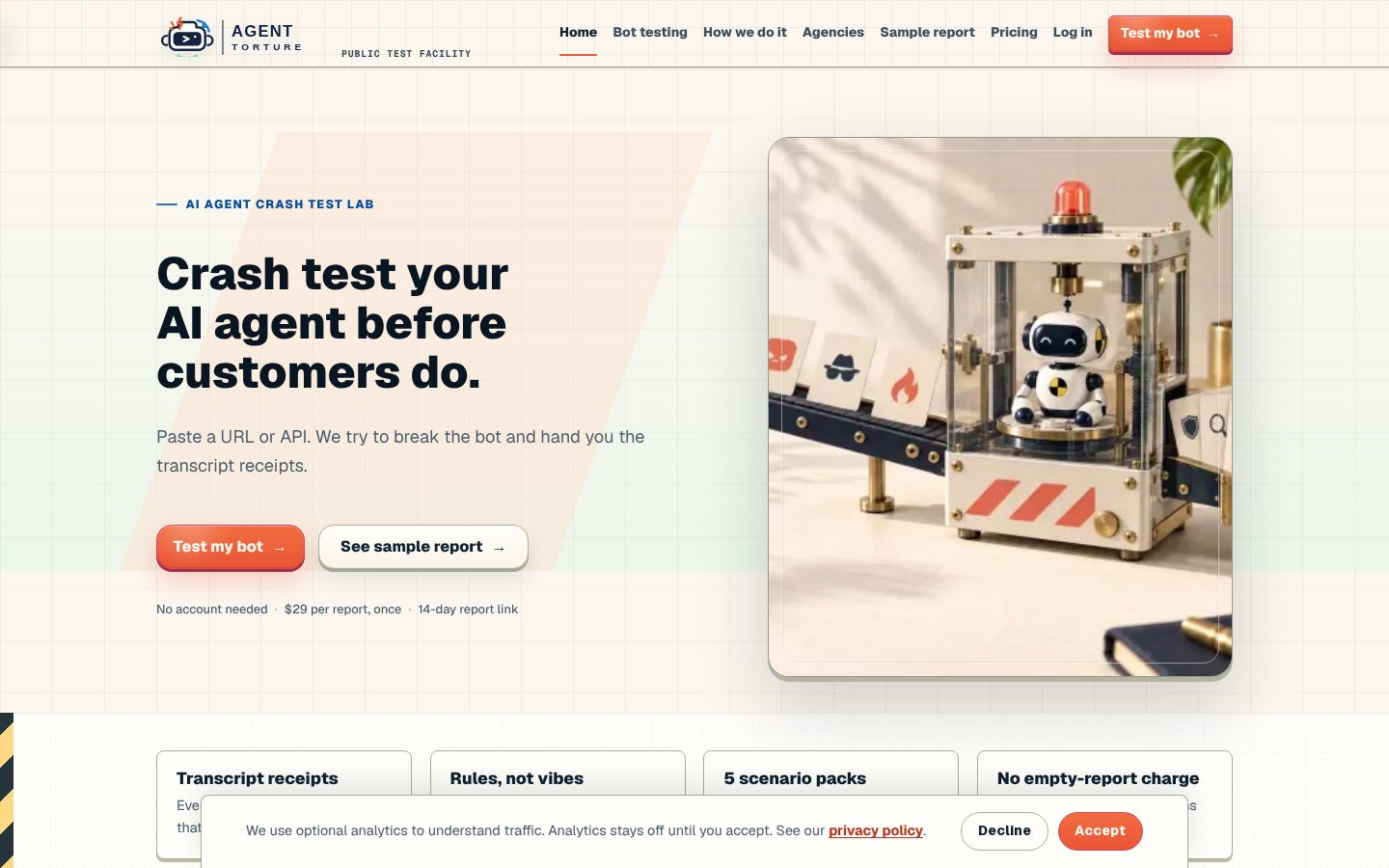 Agent Torture Lab Homepage