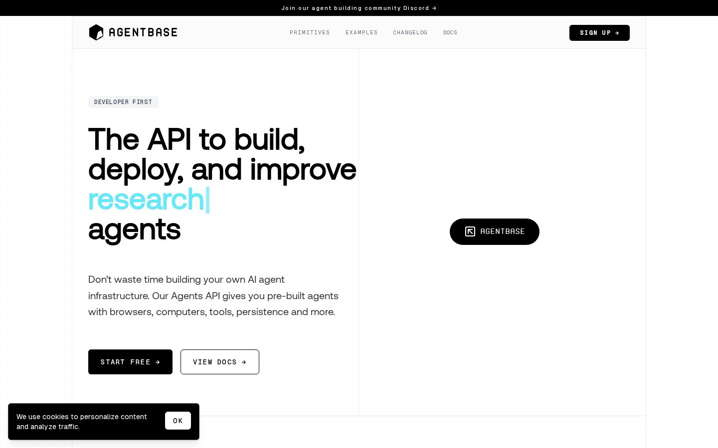 Agentbase Homepage