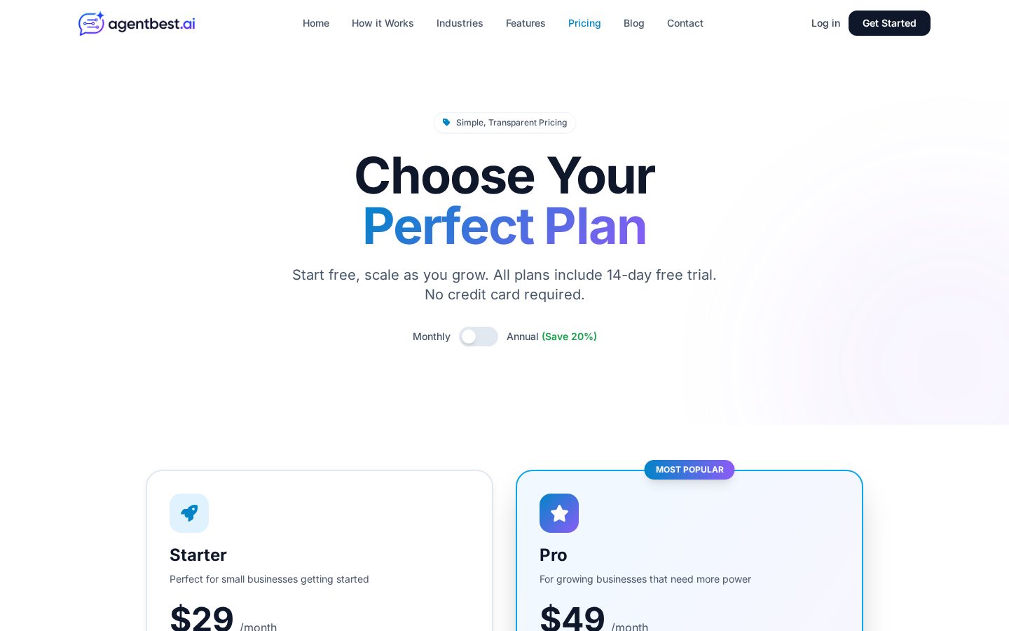 AgentBest.ai Pricing