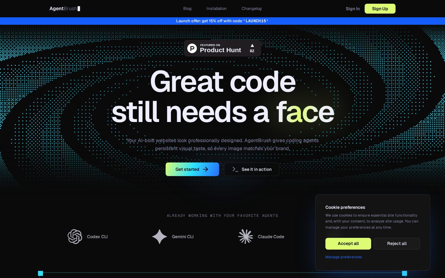 AgentBrush Homepage
