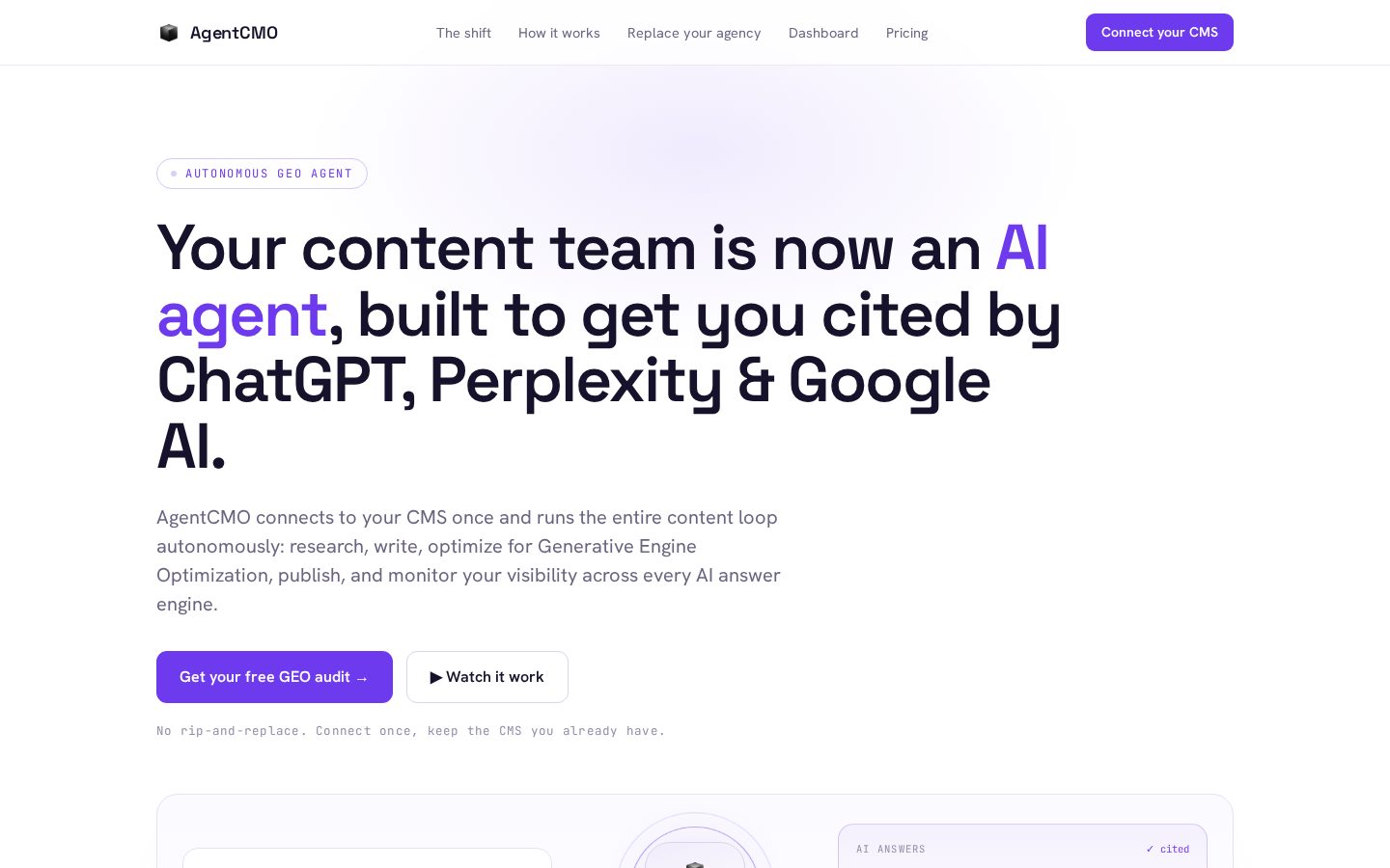 AgentCMO Homepage