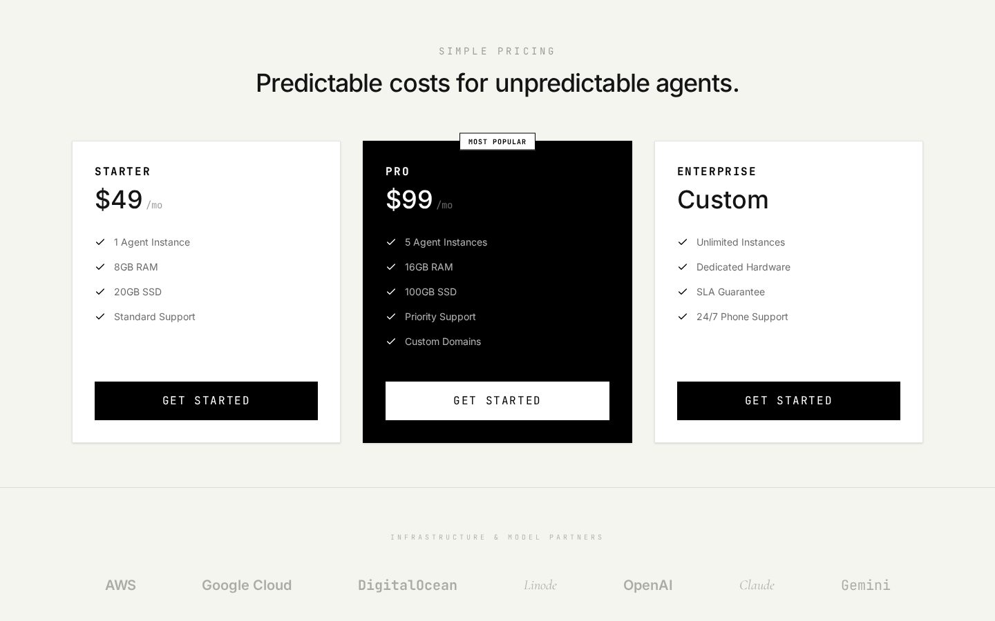 AgentHost.net Pricing