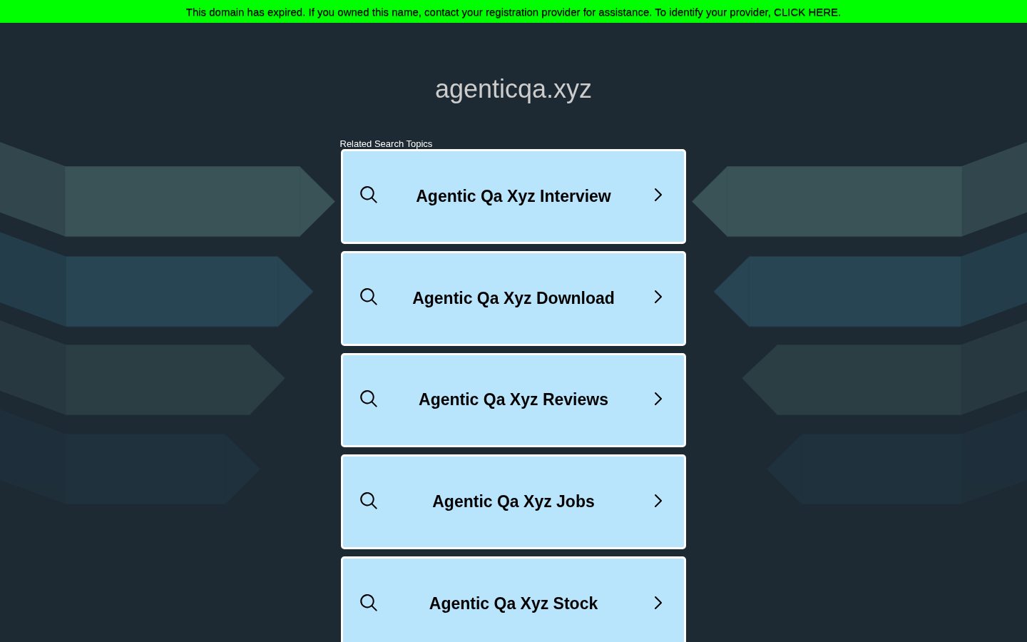 AgenticQA Homepage