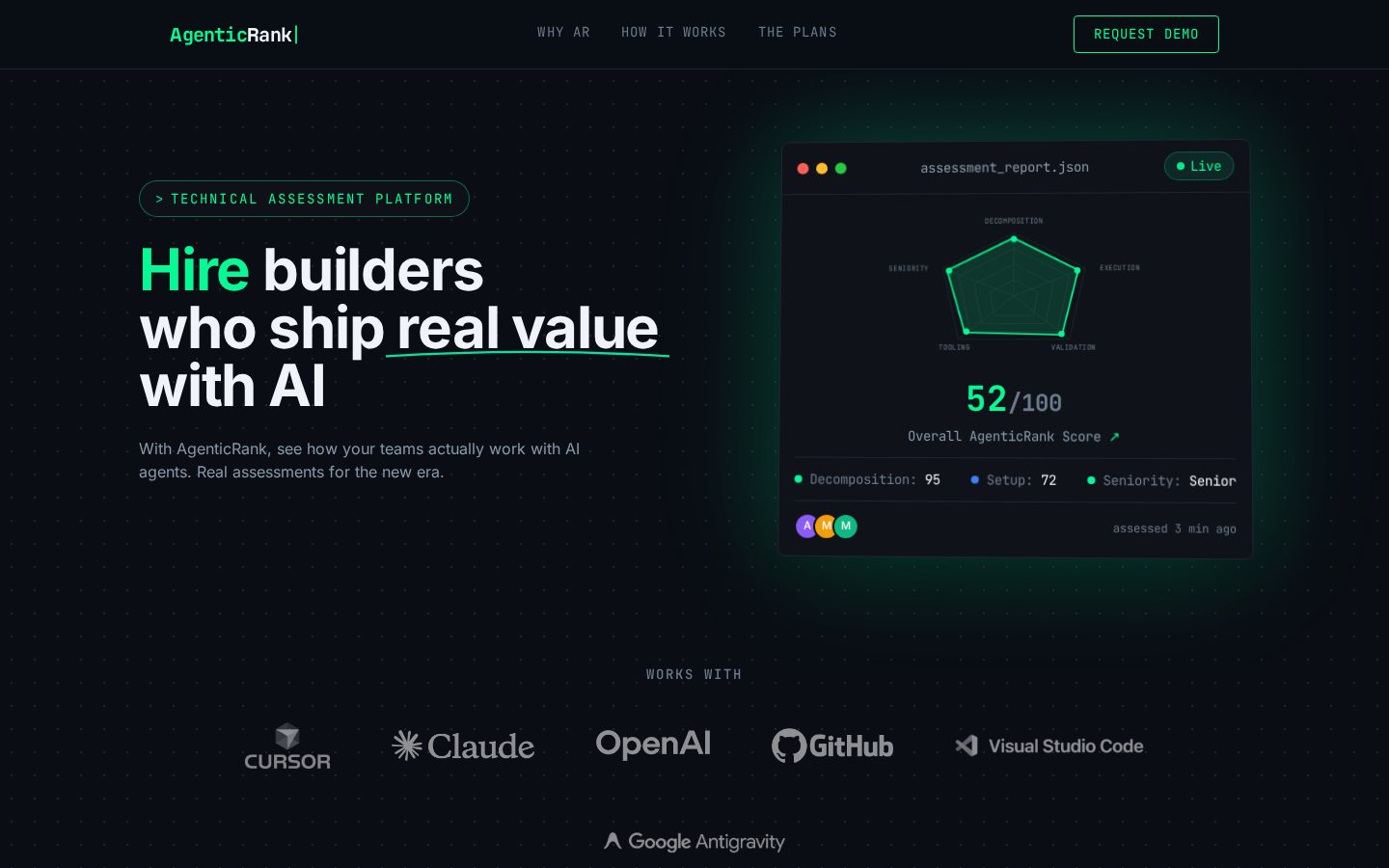 AgenticRank Homepage