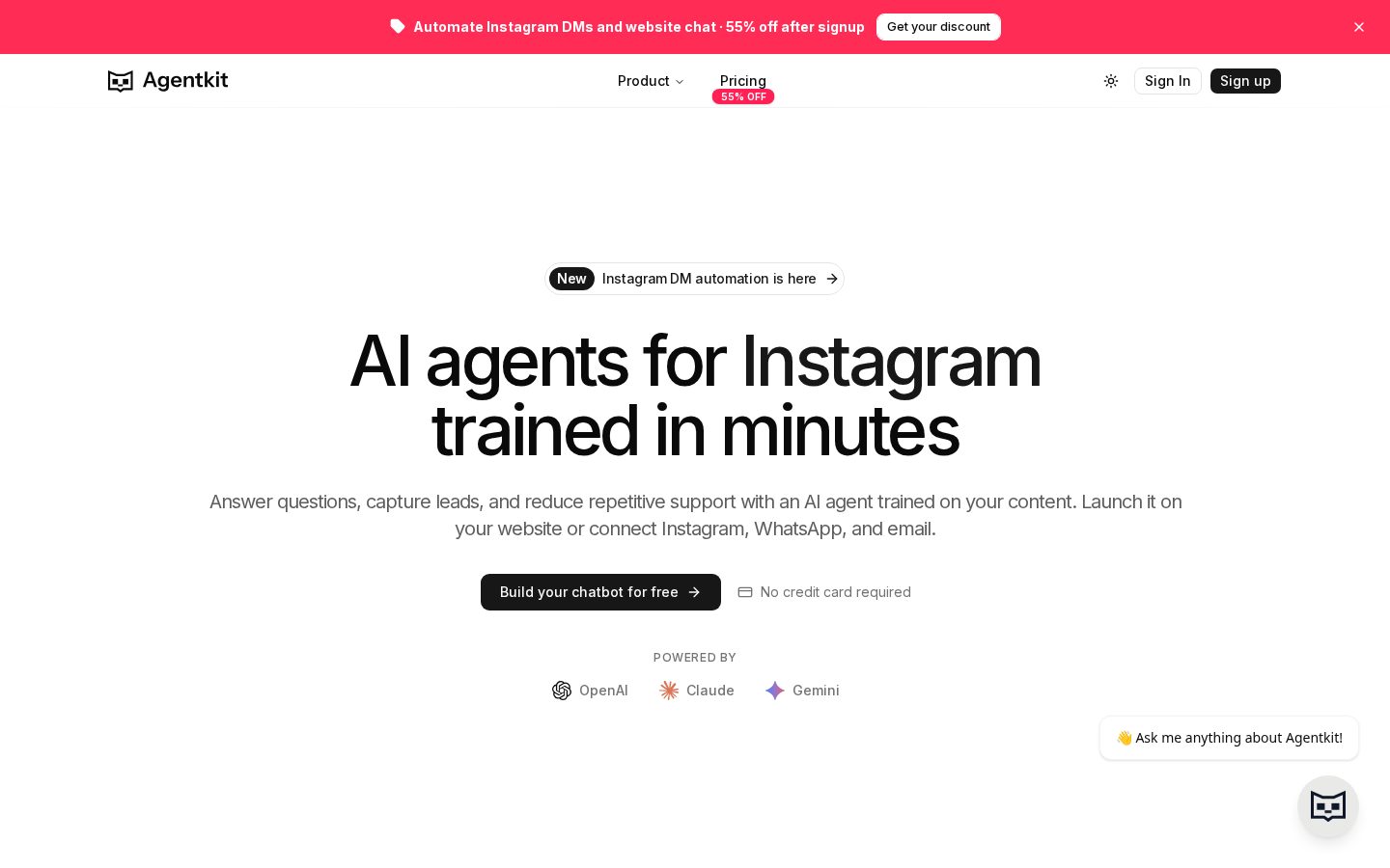 Agentkit Homepage