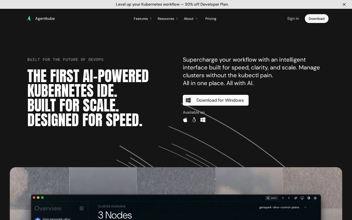 AgentKube Homepage
