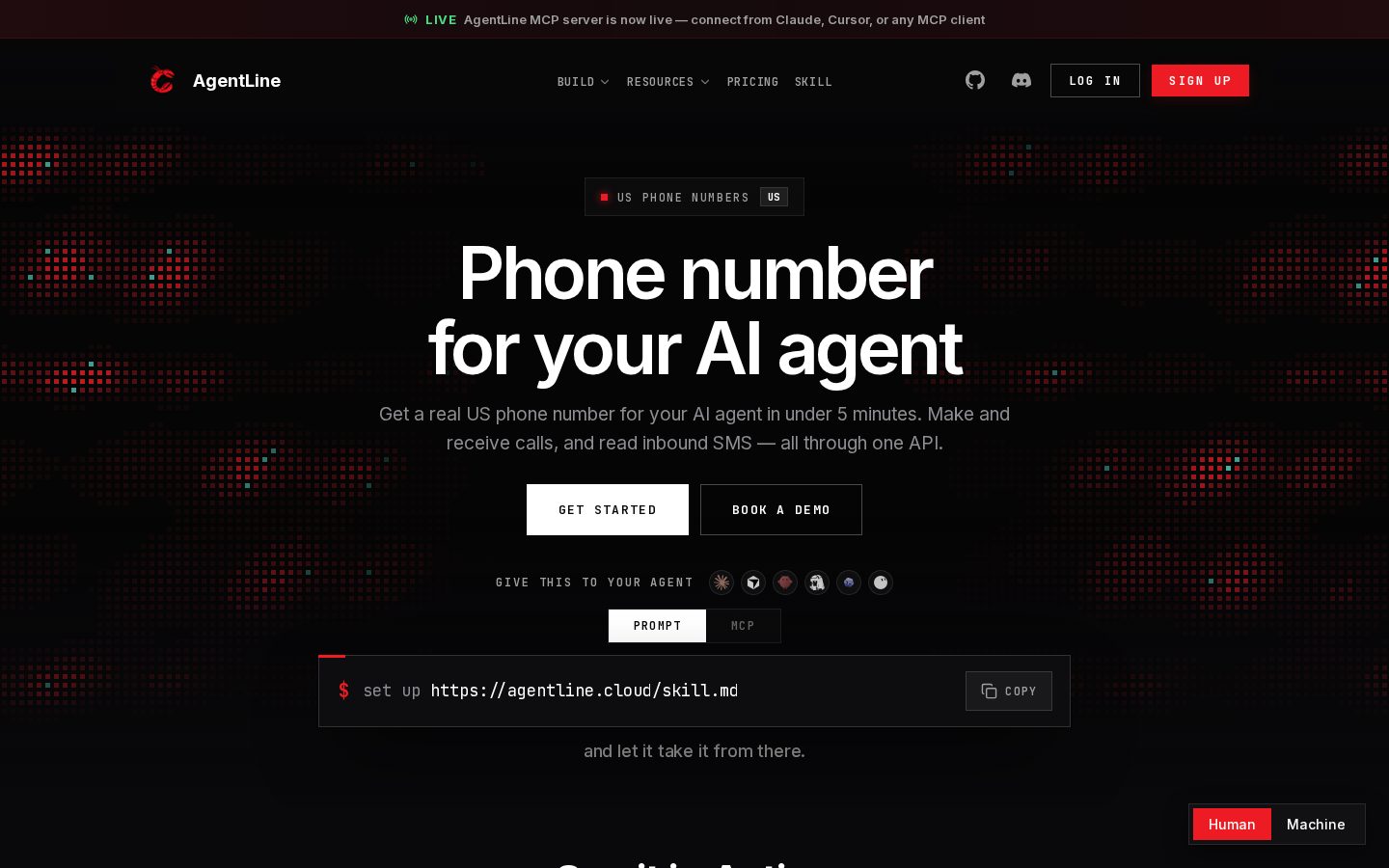 AgentLine Homepage