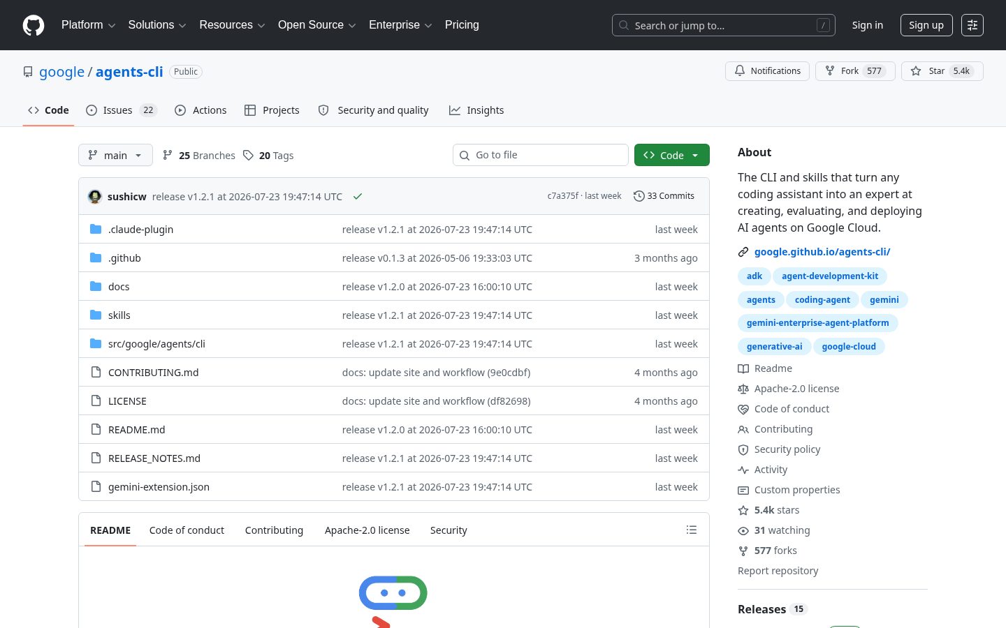 agents-cli Homepage