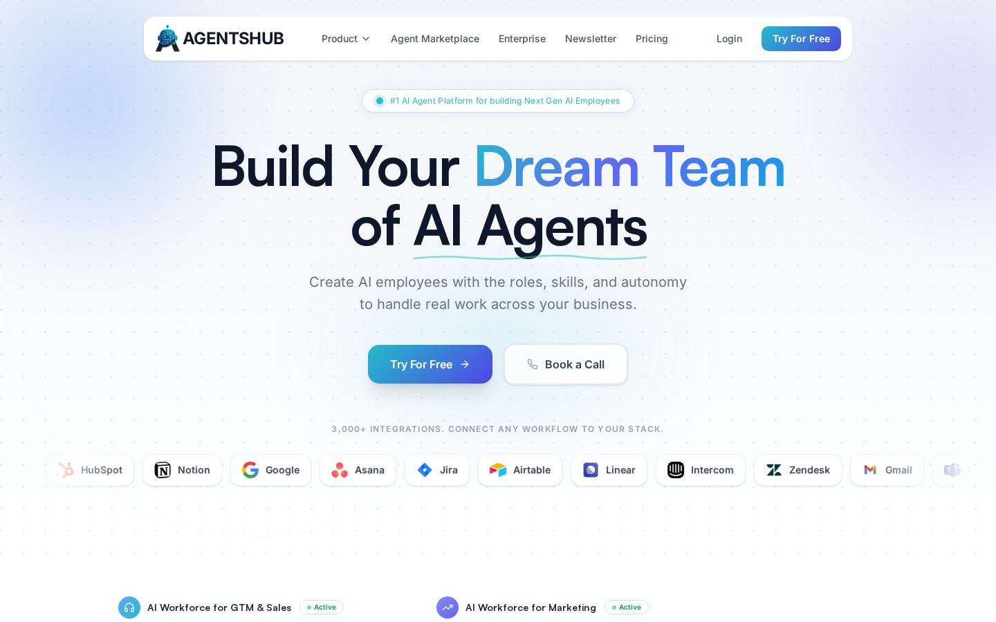 AgentsHub Homepage