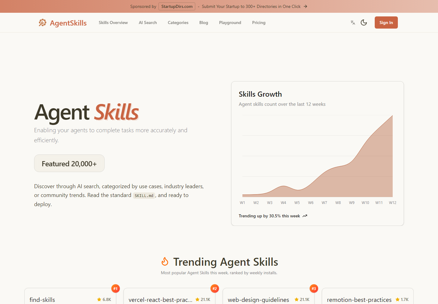 AgentSkills homepage