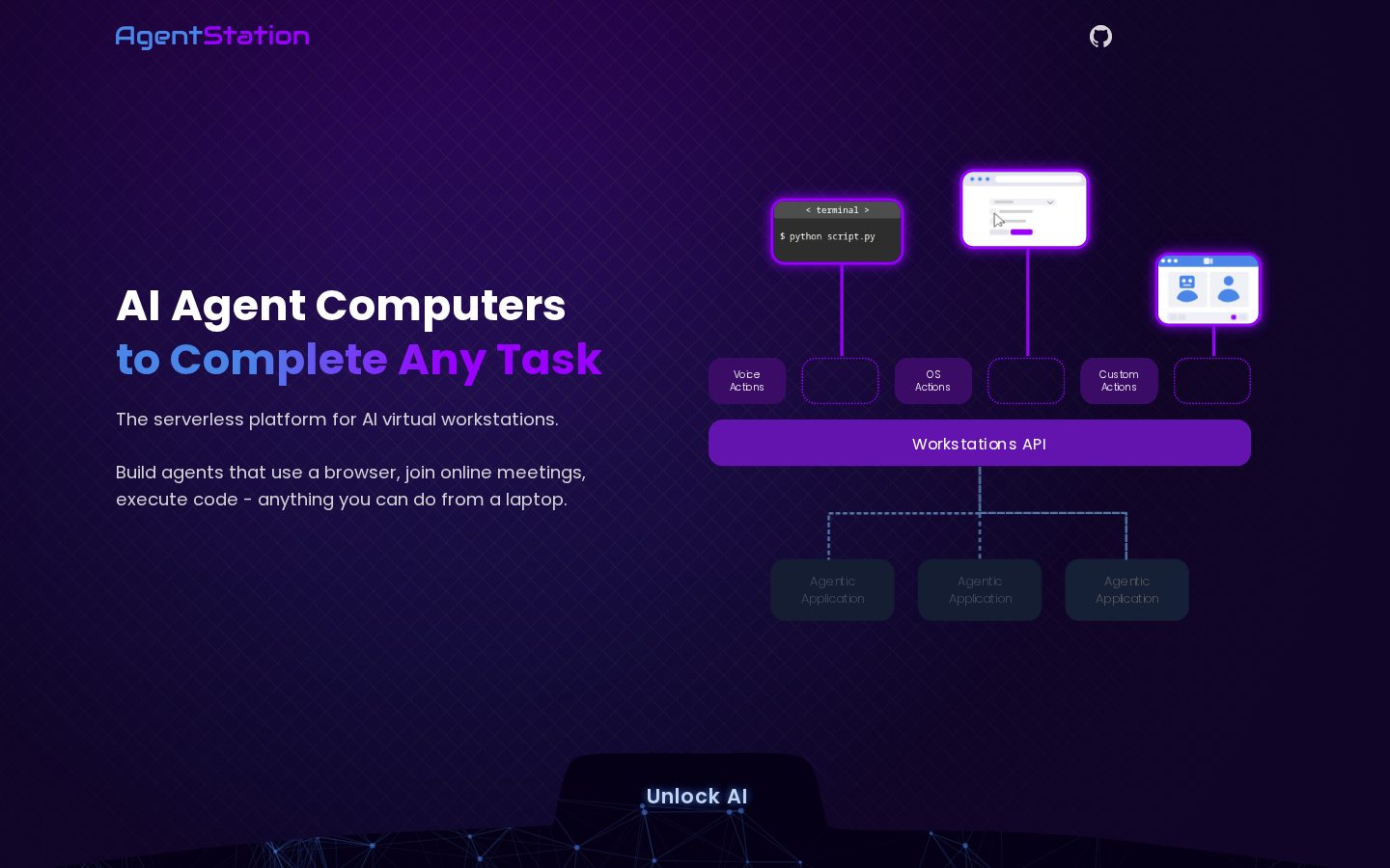 Agentstation AI Homepage
