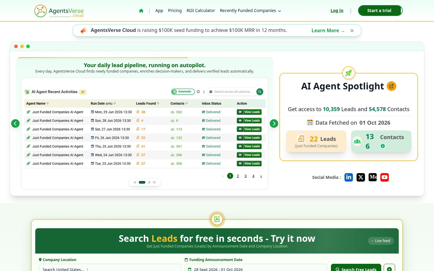 AgentsVerse Homepage