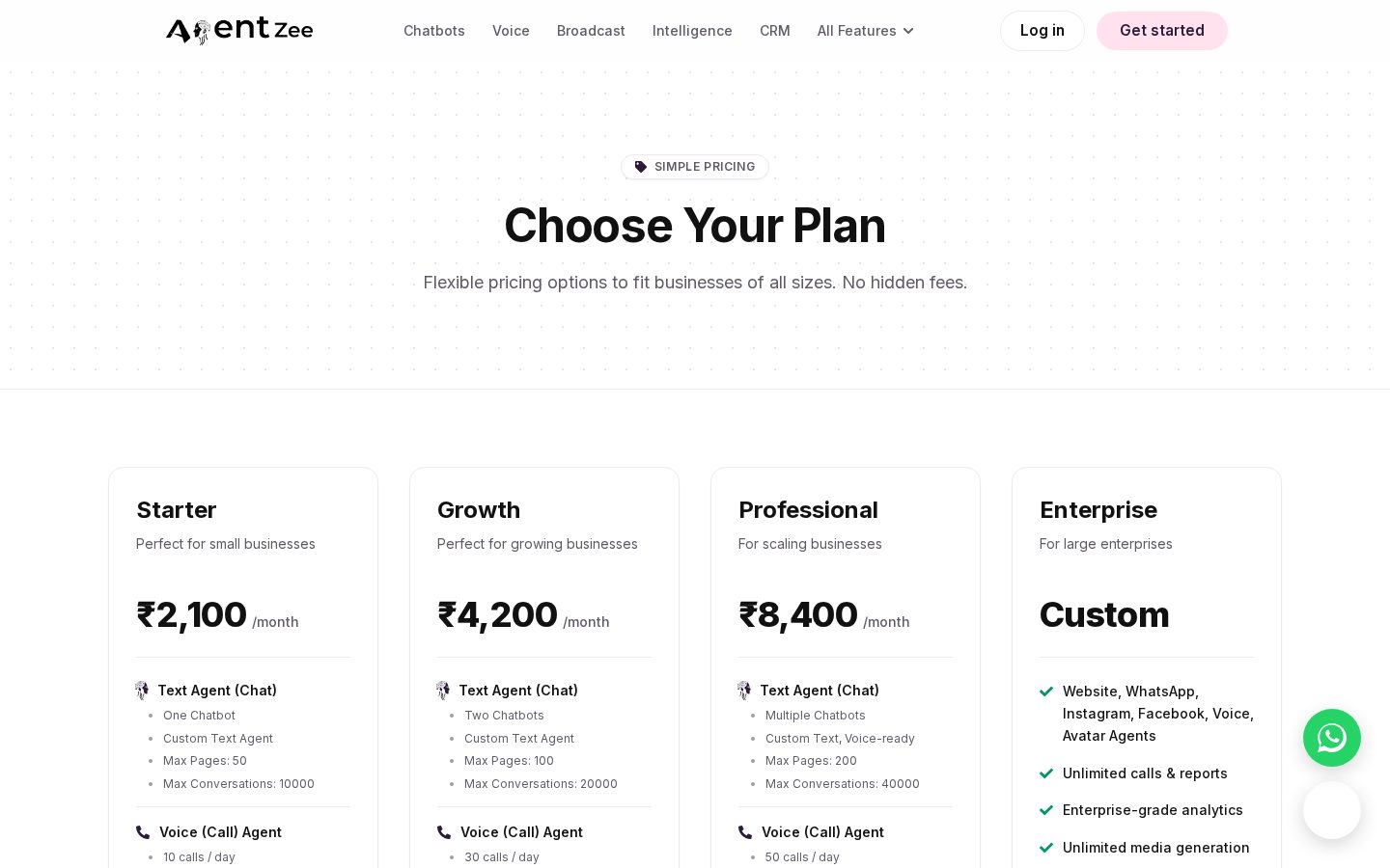 AgentZee Pricing