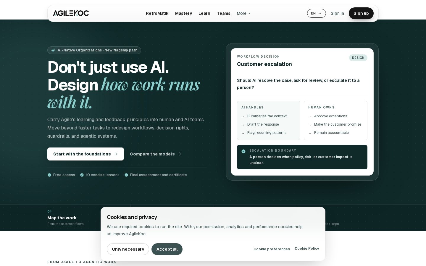 AgileKoç Homepage