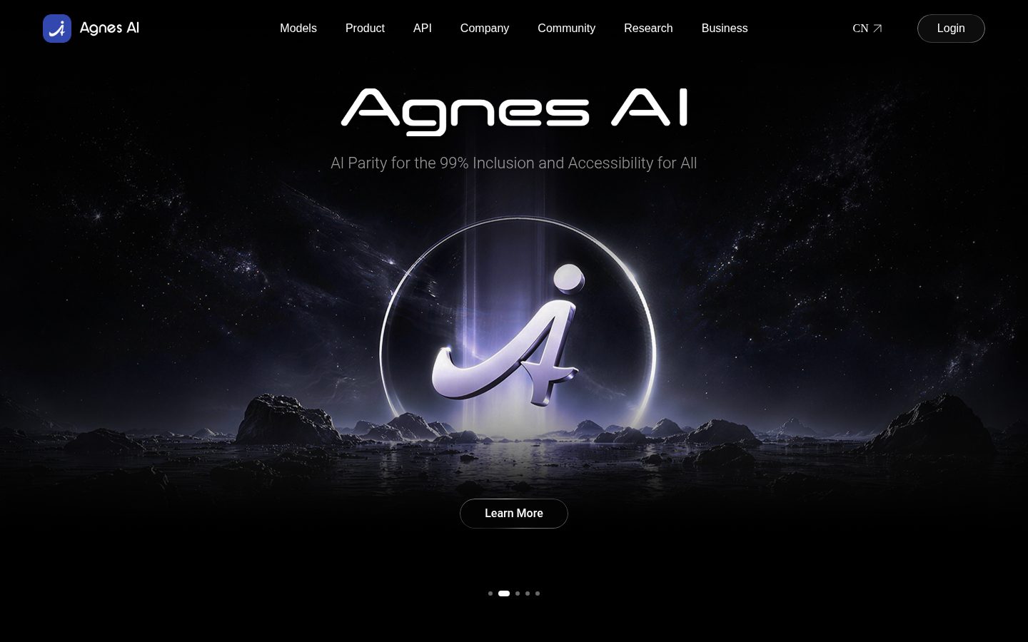 Agnes AI Homepage