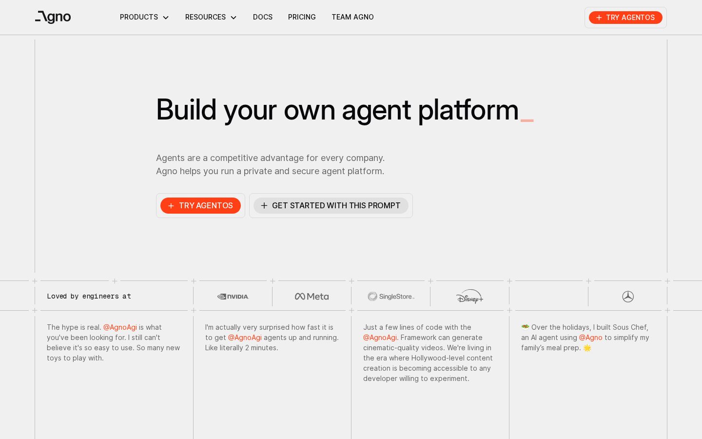 Agno Homepage