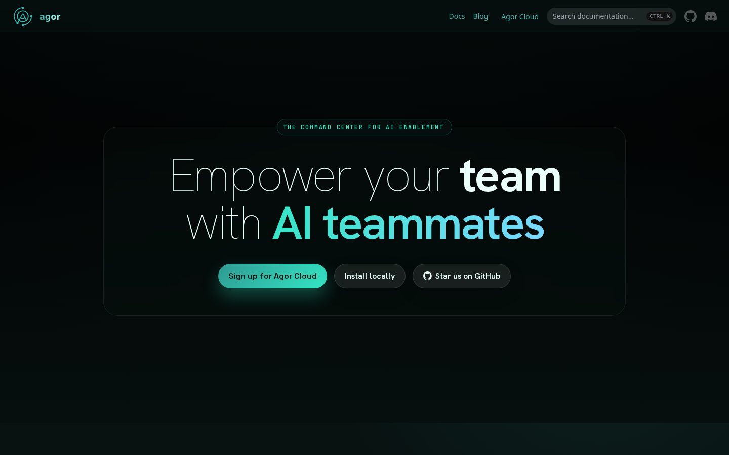 agor Homepage