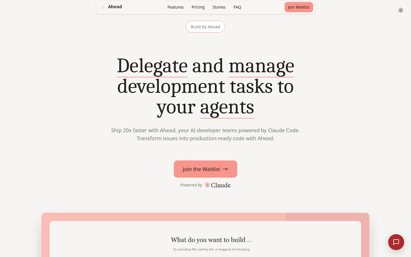 Ahead Homepage