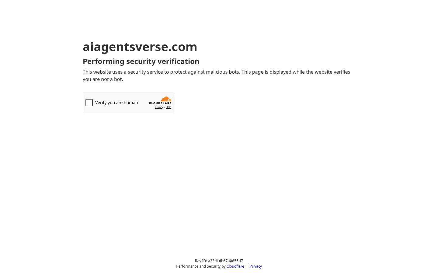 AI Agents Verse Homepage