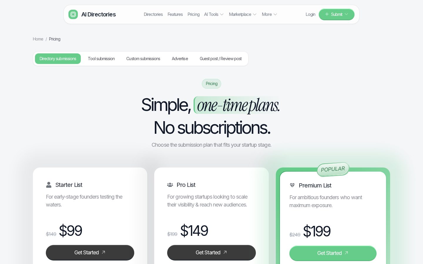 AI Answer Generator Pricing