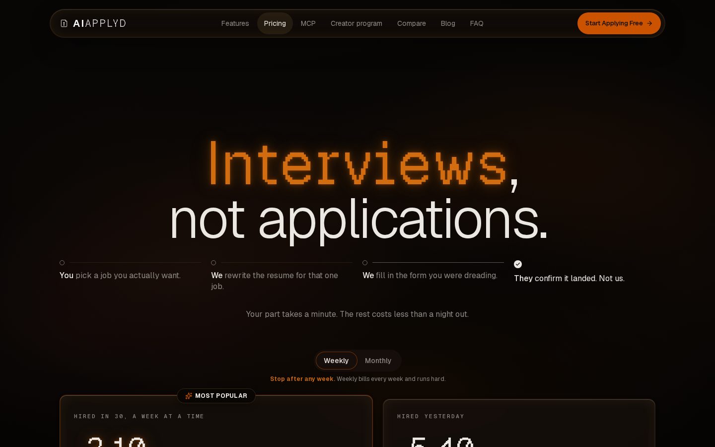 AI Applyd Pricing