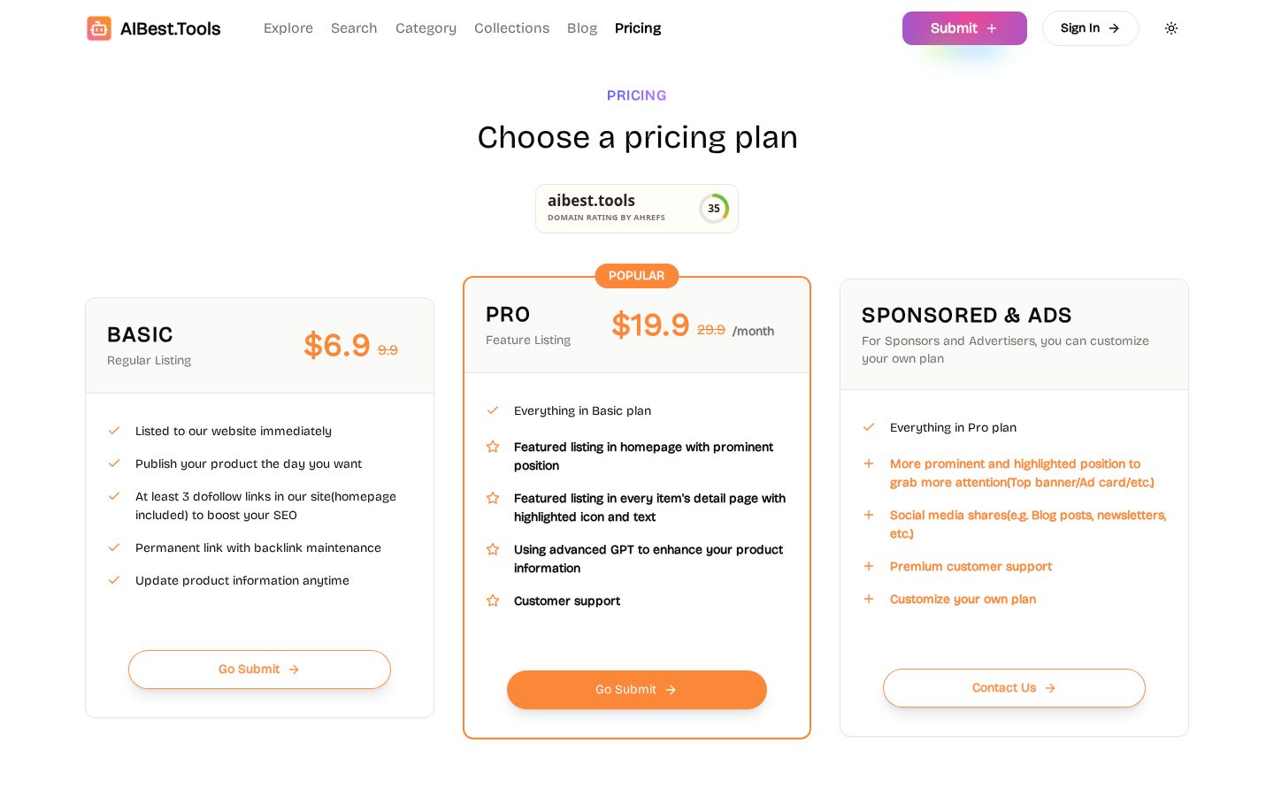AI Best Tools Pricing