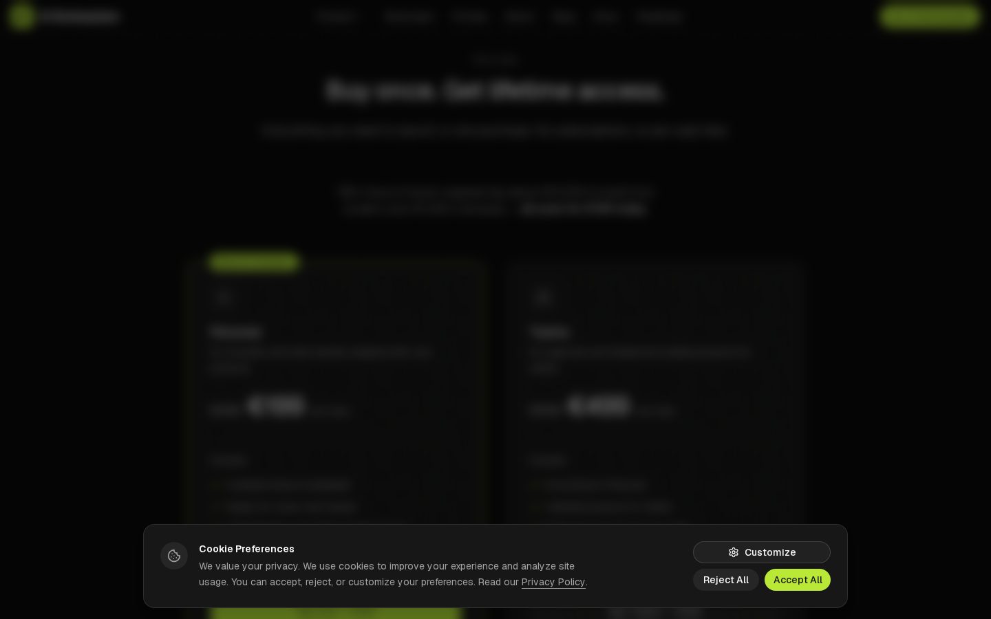 AI Boilerplate Pricing