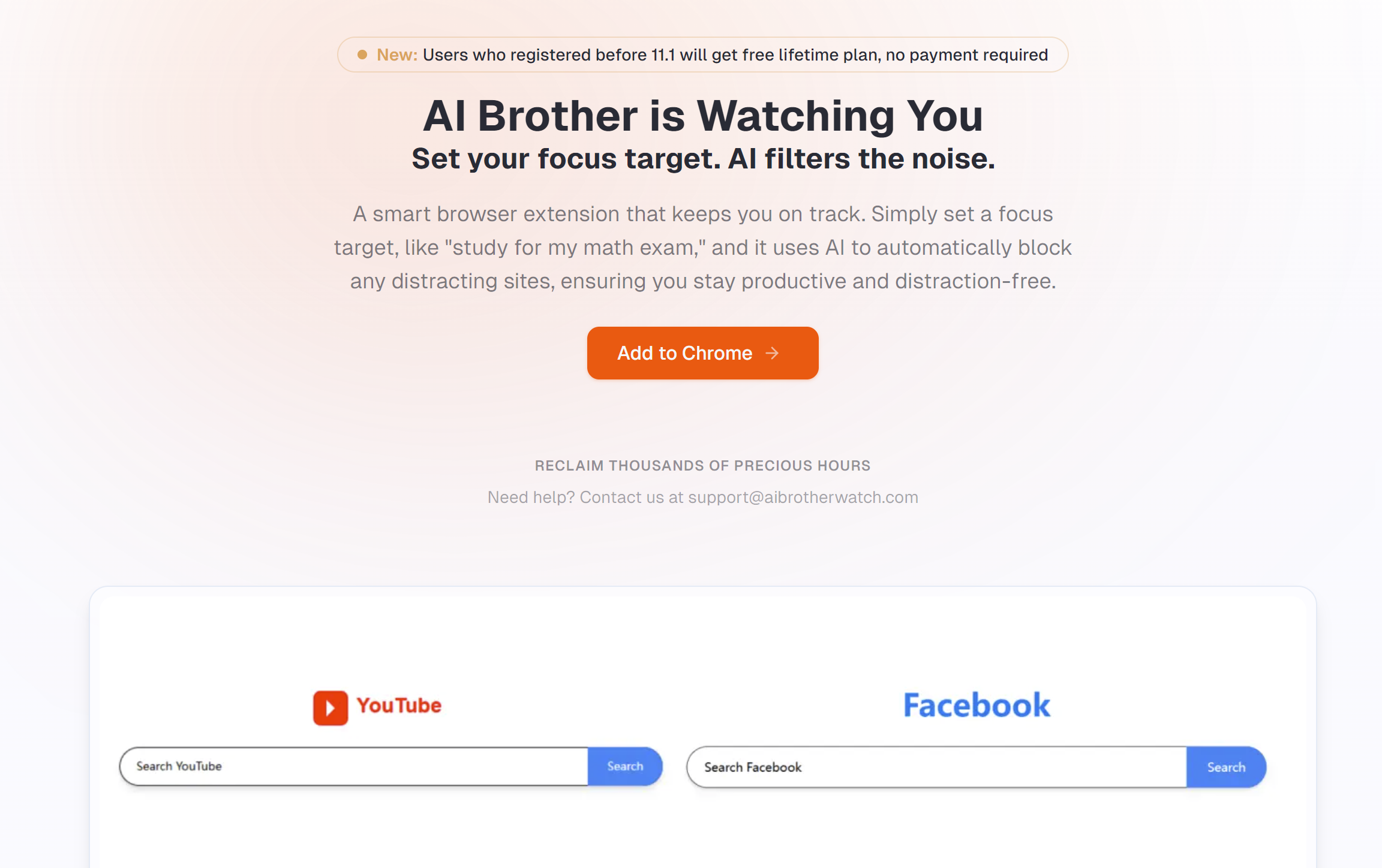 Homepage screenshot