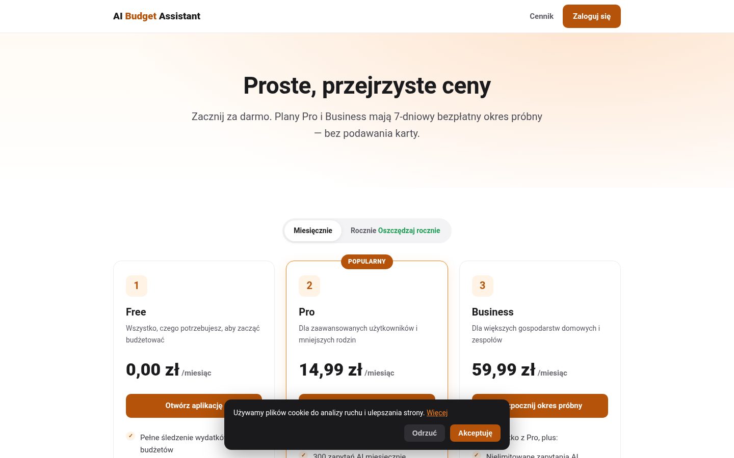 AI Budget Pricing