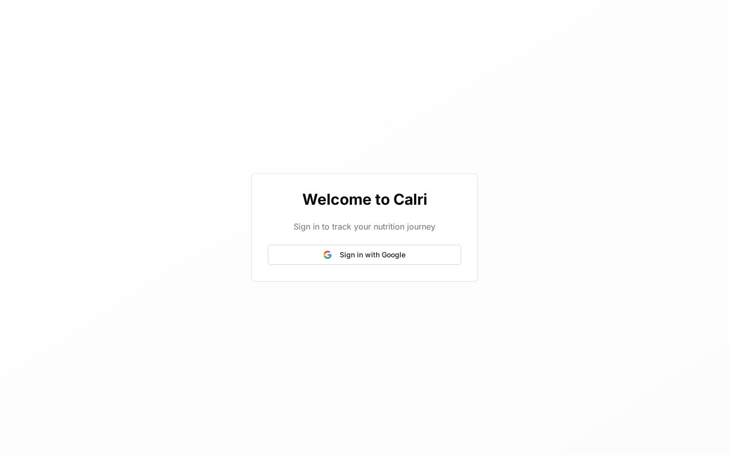 AI Calorie Counter Buddy Homepage