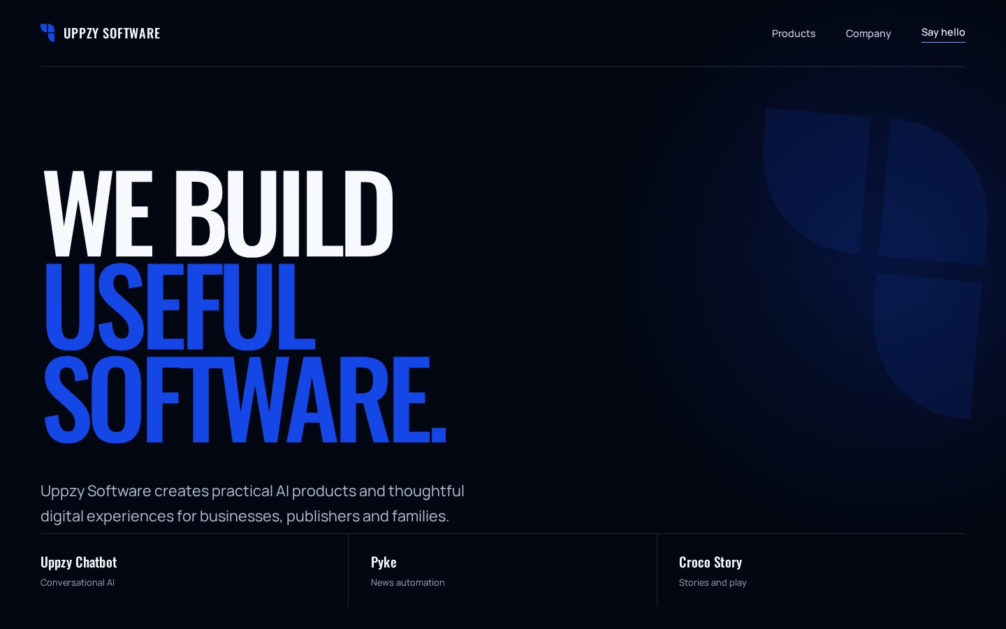 AI Chatbot Platform Homepage