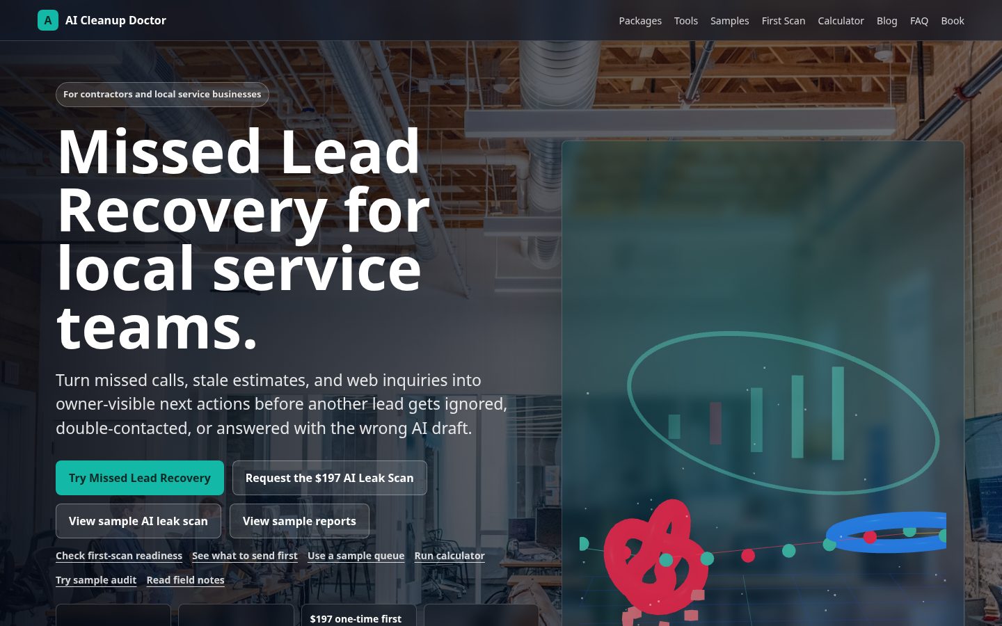 AI Cleanup Doctor Homepage